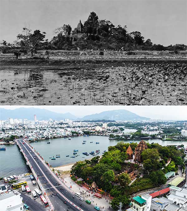 Tháp Ponagar nằm trên đồi Cù Lao, bên dòng sông Cái của TP Nha Trang. Thời điểm tháp được xây dựng cũng là thời kỳ đạo Hindu (Ấn Độ giáo) hưng thịnh nhất tại vương quốc Champa cổ. Đây là quần thể kiến trúc độc đáo và đặc sắc của người Chăm, được Bộ Văn hóa Thể thao và Du lịch xếp hạng di tích lịch sử cấp quốc gia năm 1979. Lễ hội Tháp Bà Ponagar diễn ra từ ngày 21 đến 23/3 âm lịch hàng năm. Mỗi năm nơi này đón khoảng 1,3 triệu lượt khách tham quan. Năm 1925, cầu Xóm Bóng được xây dựng bắc qua sông Cái, nằm bên cạnh di tích tháp bà Ponagar. Trải qua thời gian dài, cầu nhiều lần xuống cấp và được xây dựng lại, mới nhất vào hồi năm ngoái.