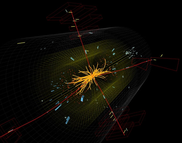 Nhiều nhà khoa học trong quá khứ cho rằng Boson Higgs là một hạt, hoặc một tập hợp của những hạt, chúng tạo nên nền tảng cơ bản của khối lượng. (Ảnh Zhihu).