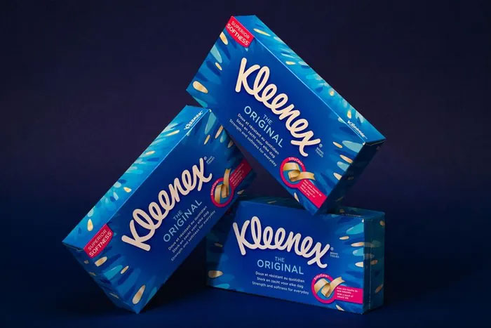 Là sản phẩm ra mắt của hãng Kimberley-Clark vào ngày 12-7-1924, Kleenex là nhãn hàng đầu tiên về khăn giấy lau mặt dùng một lần ở thế giới phương Tây.