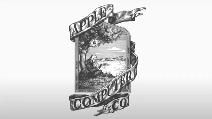 Logo đầu tiên của Apple. (Ảnh: AppleInsider).